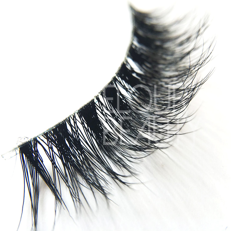 3D belle mink lashes naked bands manufacturer China EA92